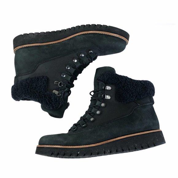 Cole Haan GrandExplorer Black Leather Hiker Boot 8 - Picture 3 of 9